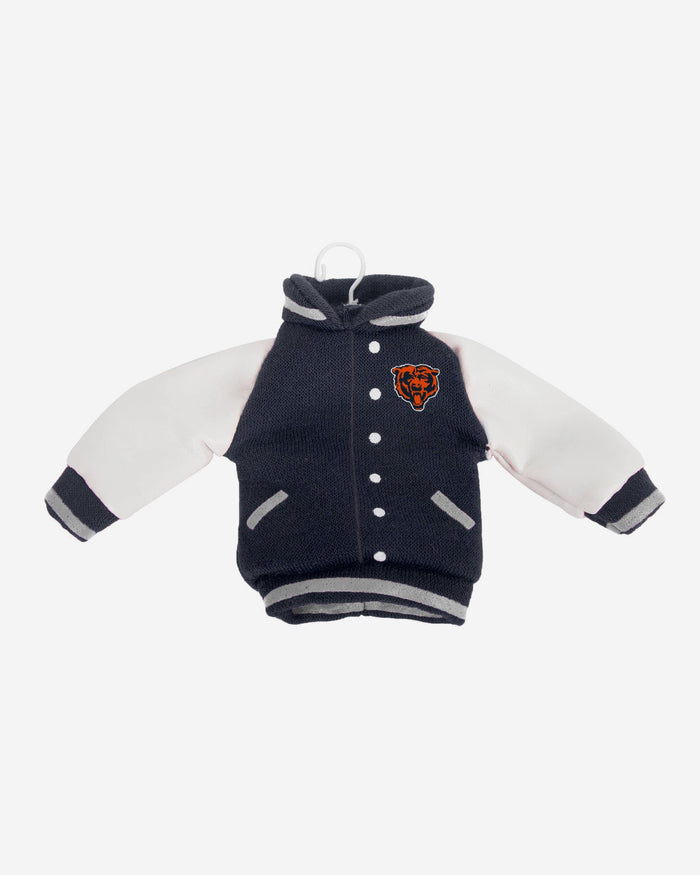 Chicago Bears Fabric Varsity Jacket Ornament FOCO - FOCO.com