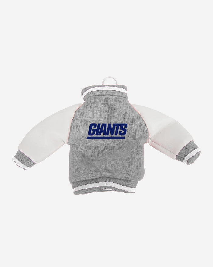 New York Giants Fabric Varsity Jacket Ornament FOCO - FOCO.com