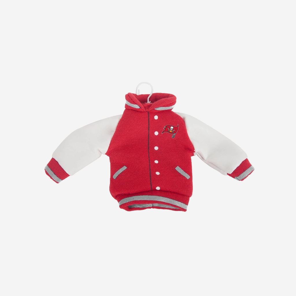 Tampa Bay Buccaneers Fabric Varsity Jacket Ornament FOCO - FOCO.com