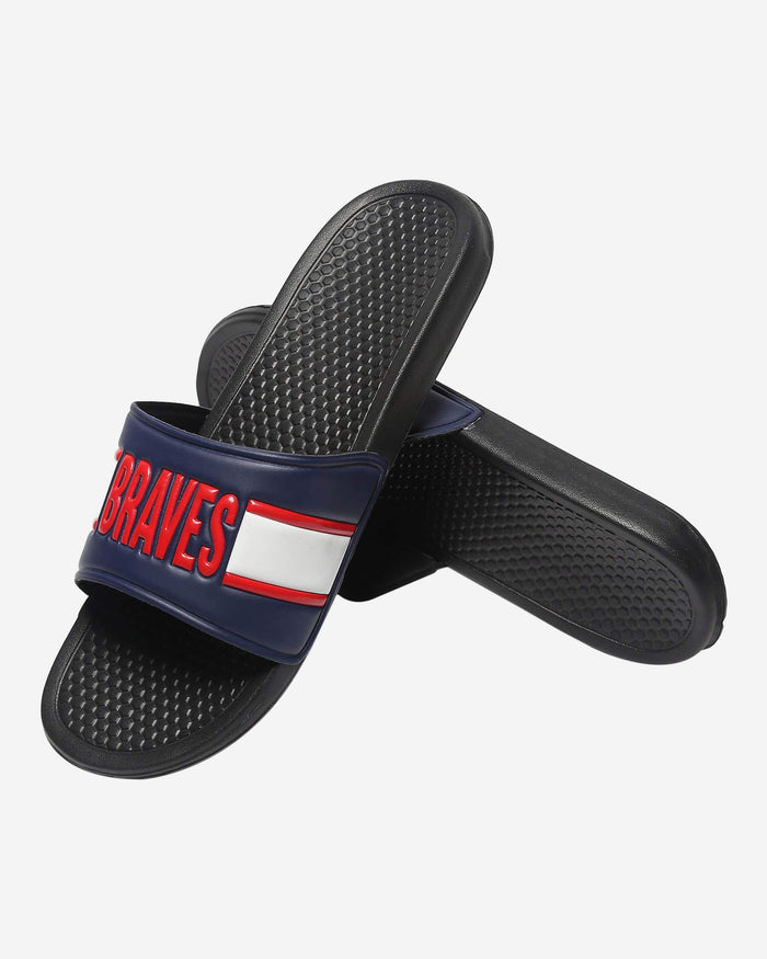 Atlanta Braves Raised Wordmark Slide FOCO - FOCO.com