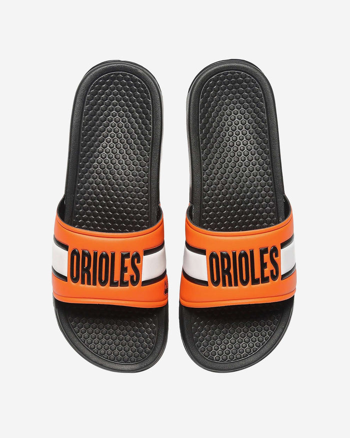 Baltimore Orioles Raised Wordmark Slide FOCO S - FOCO.com