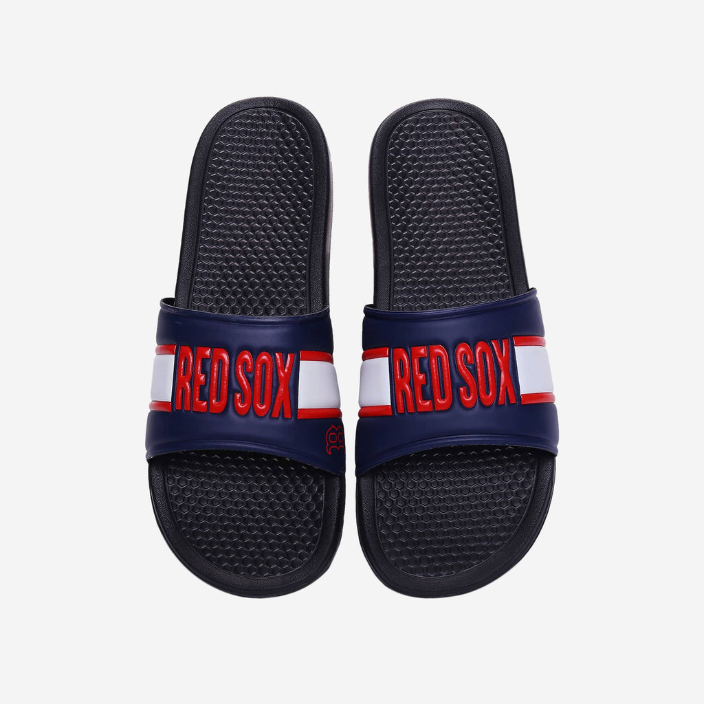 Boston Red Sox Raised Wordmark Slide FOCO S - FOCO.com