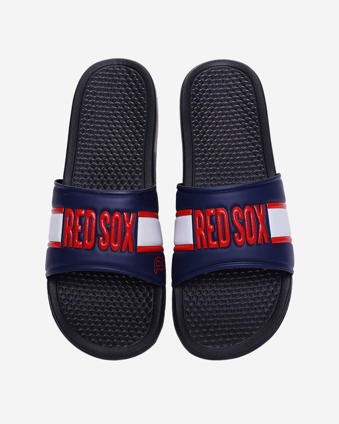 Boston Red Sox Raised Wordmark Slide FOCO S - FOCO.com