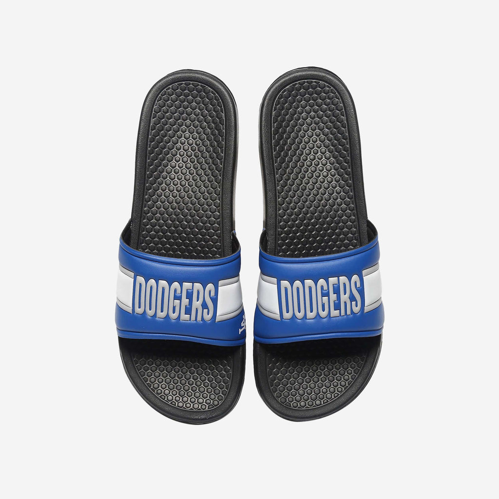 Los Angeles Dodgers Raised Wordmark Slide FOCO S - FOCO.com