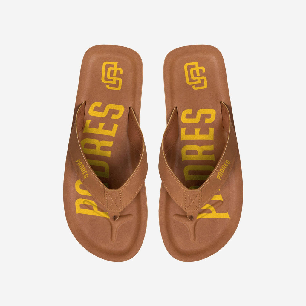 San Diego Padres Color Pop Contour Flip Flop FOCO S - FOCO.com