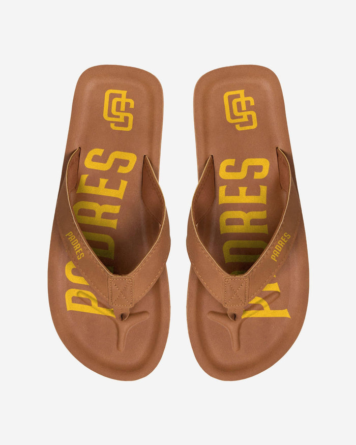 San Diego Padres Color Pop Contour Flip Flop FOCO S - FOCO.com