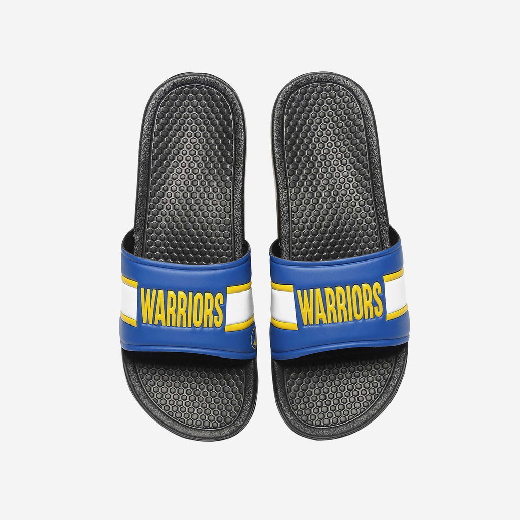 Golden State Warriors Raised Wordmark Slide FOCO S - FOCO.com
