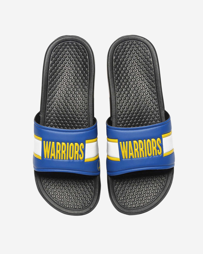 Golden State Warriors Raised Wordmark Slide FOCO S - FOCO.com