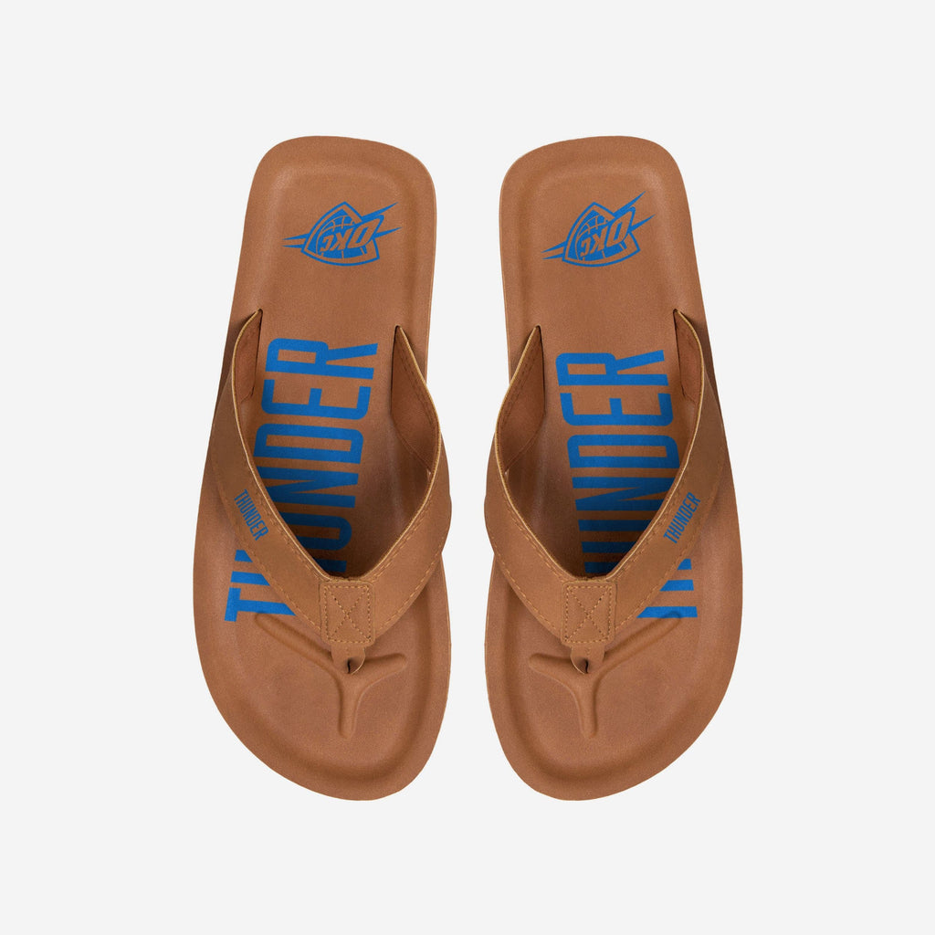 Oklahoma City Thunder Color Pop Contour Flip Flop FOCO S - FOCO.com