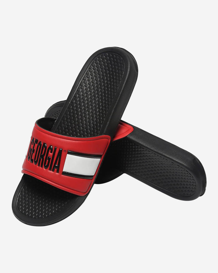 Georgia Bulldogs Raised Wordmark Slide FOCO - FOCO.com