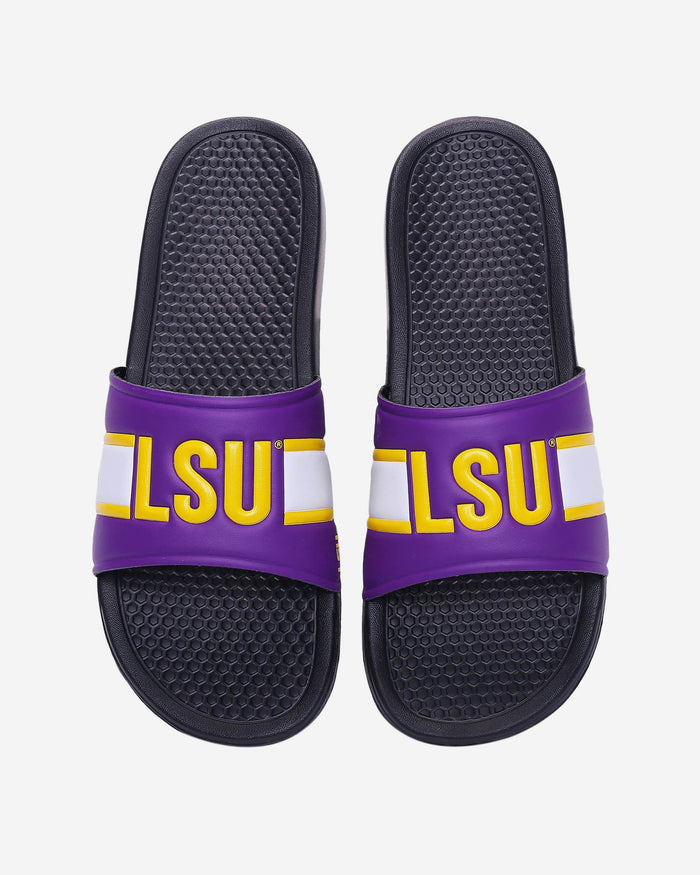 LSU Tigers Raised Wordmark Slide FOCO S - FOCO.com