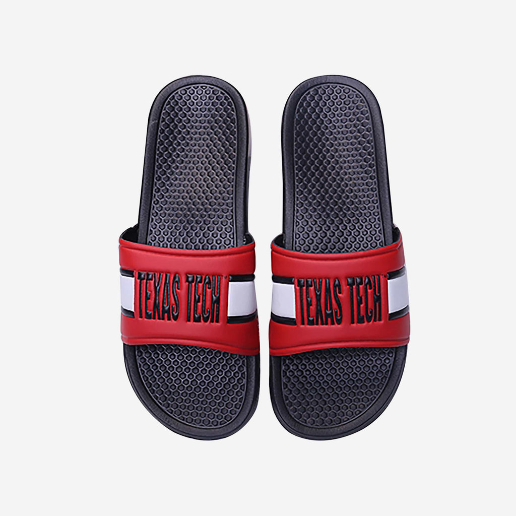 Texas Tech Red Raiders Raised Wordmark Slide FOCO S - FOCO.com