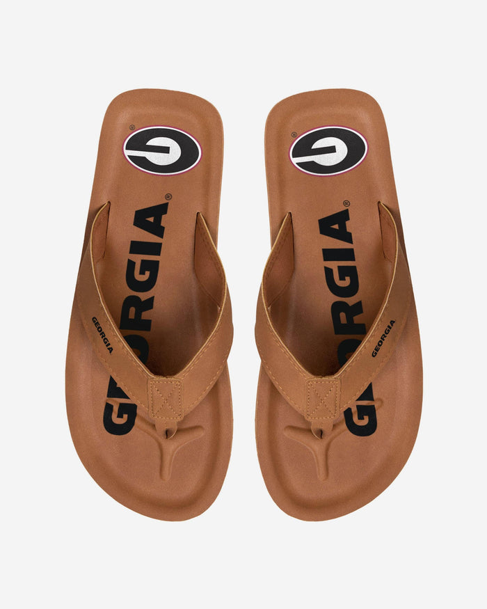 Georgia Bulldogs Color Pop Contour Flip Flop FOCO S - FOCO.com