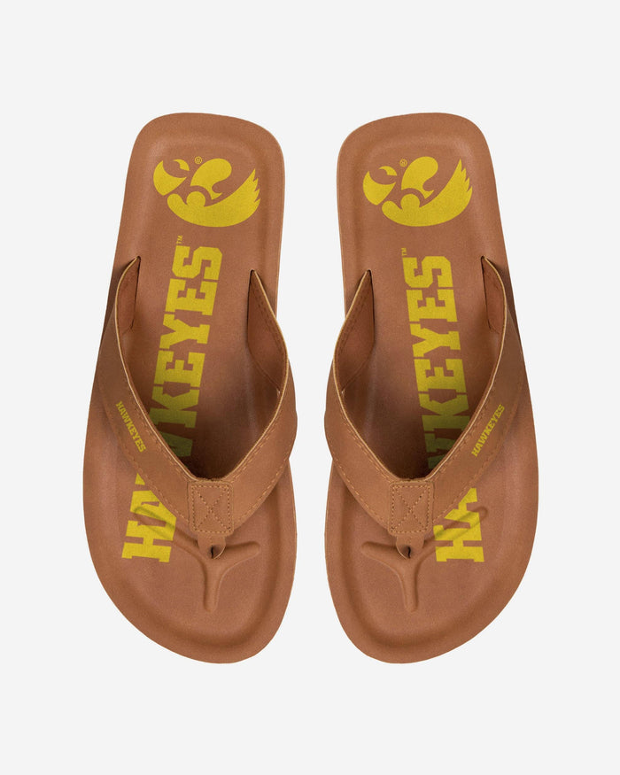 Iowa Hawkeyes Color Pop Contour Flip Flop FOCO S - FOCO.com