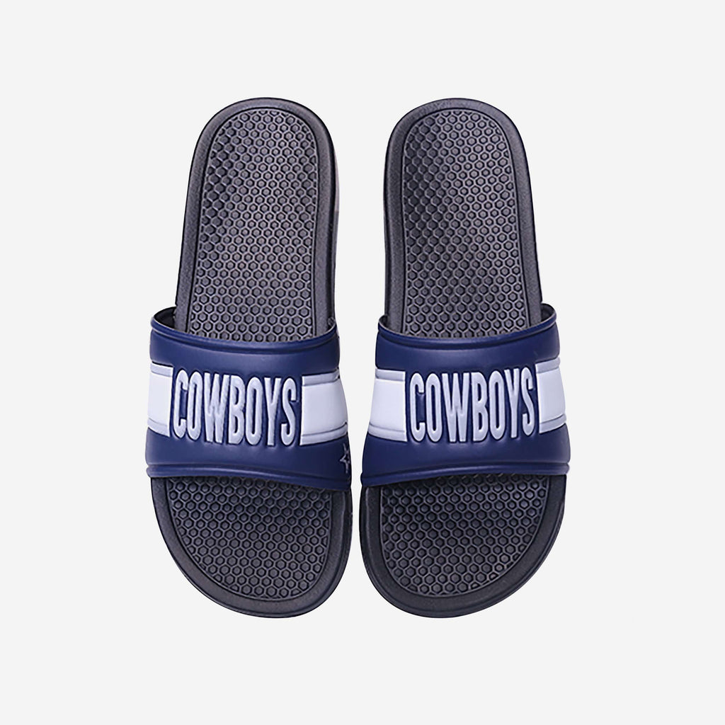 Dallas Cowboys Raised Wordmark Slide FOCO S - FOCO.com