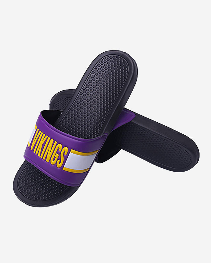 Minnesota Vikings Raised Wordmark Slide FOCO - FOCO.com