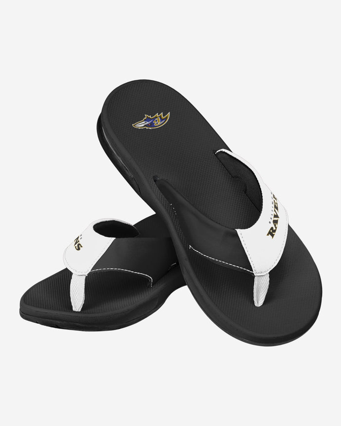 Baltimore Ravens Team Color Contour Flip Flop FOCO - FOCO.com