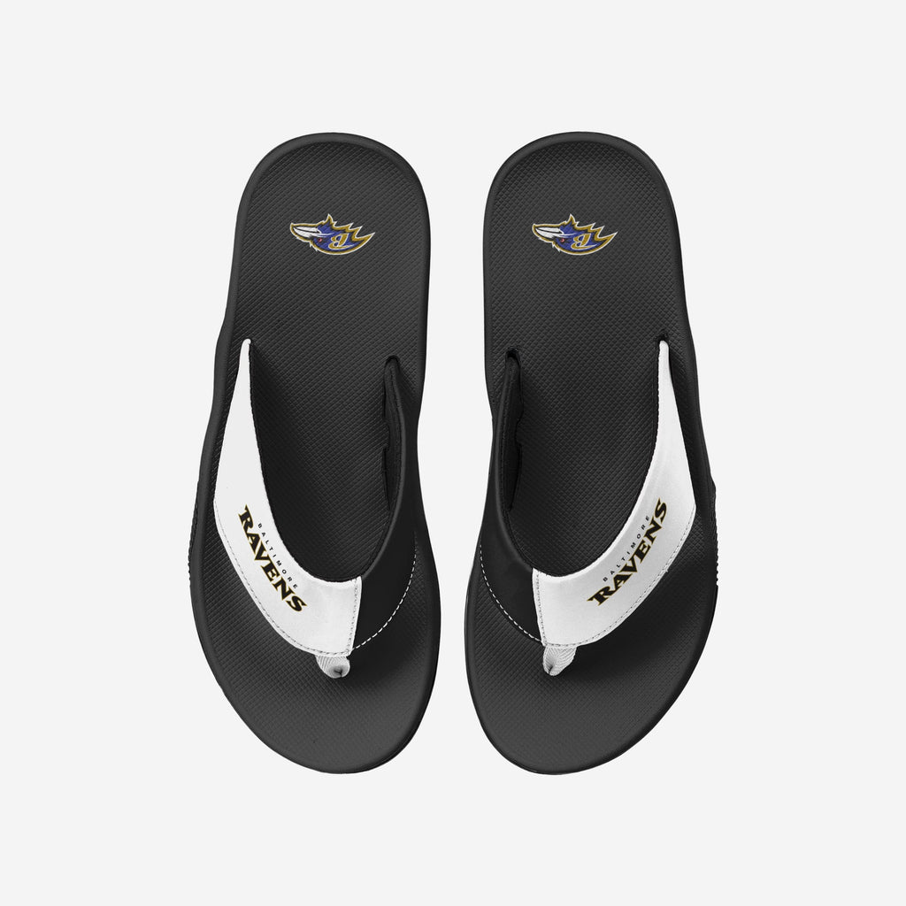 Baltimore Ravens Team Color Contour Flip Flop FOCO S - FOCO.com