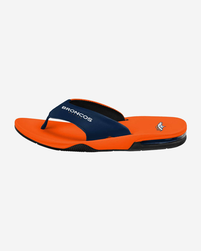 Denver Broncos Team Color Contour Flip Flop FOCO - FOCO.com