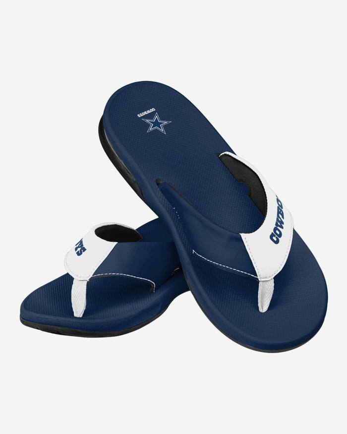 Dallas Cowboys Team Color Contour Flip Flop FOCO - FOCO.com