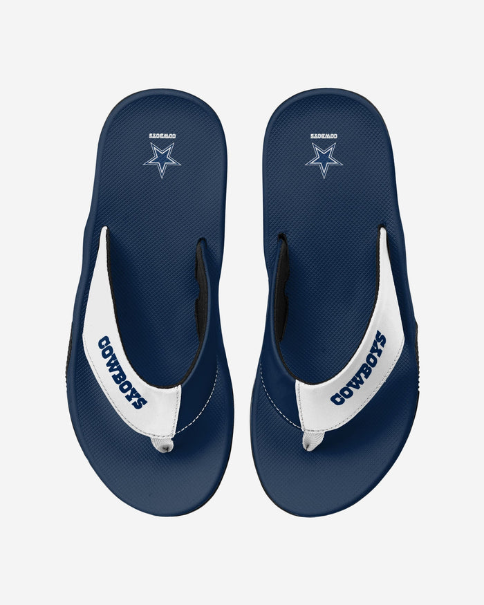 Dallas Cowboys Team Color Contour Flip Flop FOCO S - FOCO.com