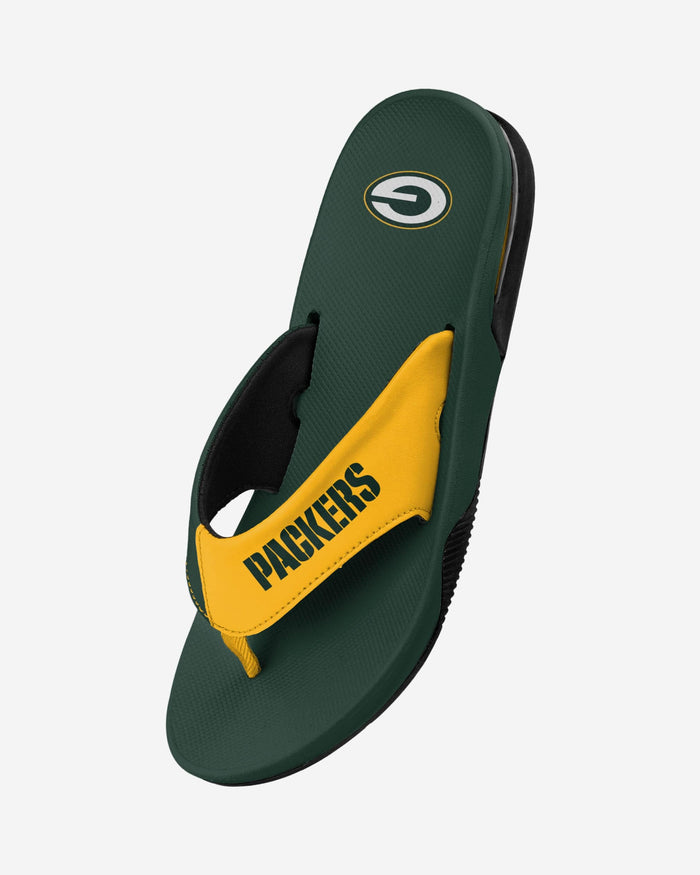 Green Bay Packers Team Color Contour Flip Flop FOCO - FOCO.com