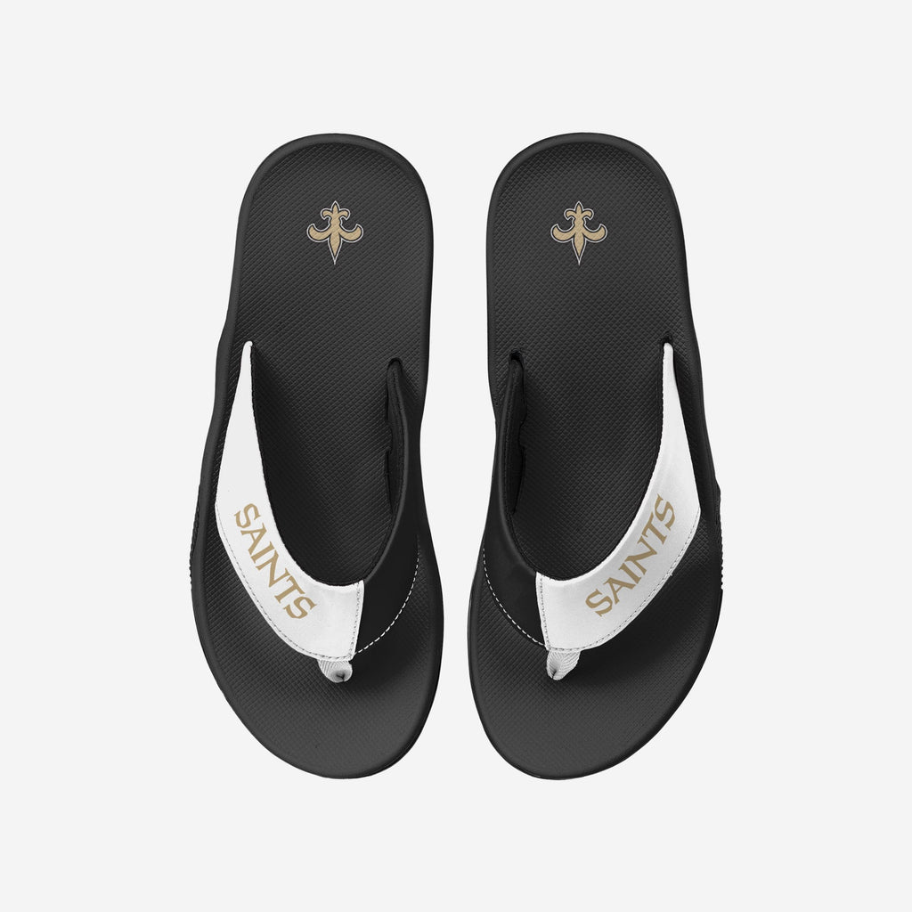 New Orleans Saints Team Color Contour Flip Flop FOCO S - FOCO.com