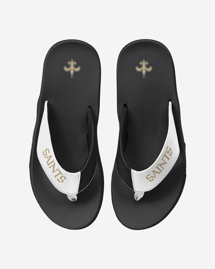 New Orleans Saints Team Color Contour Flip Flop FOCO S - FOCO.com