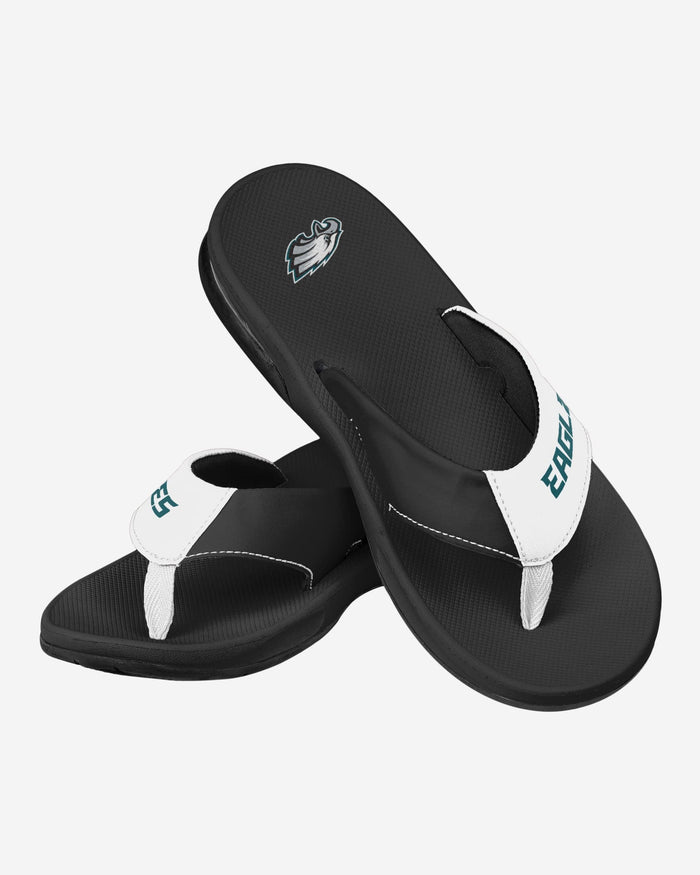 Philadelphia Eagles Team Color Contour Flip Flop FOCO - FOCO.com