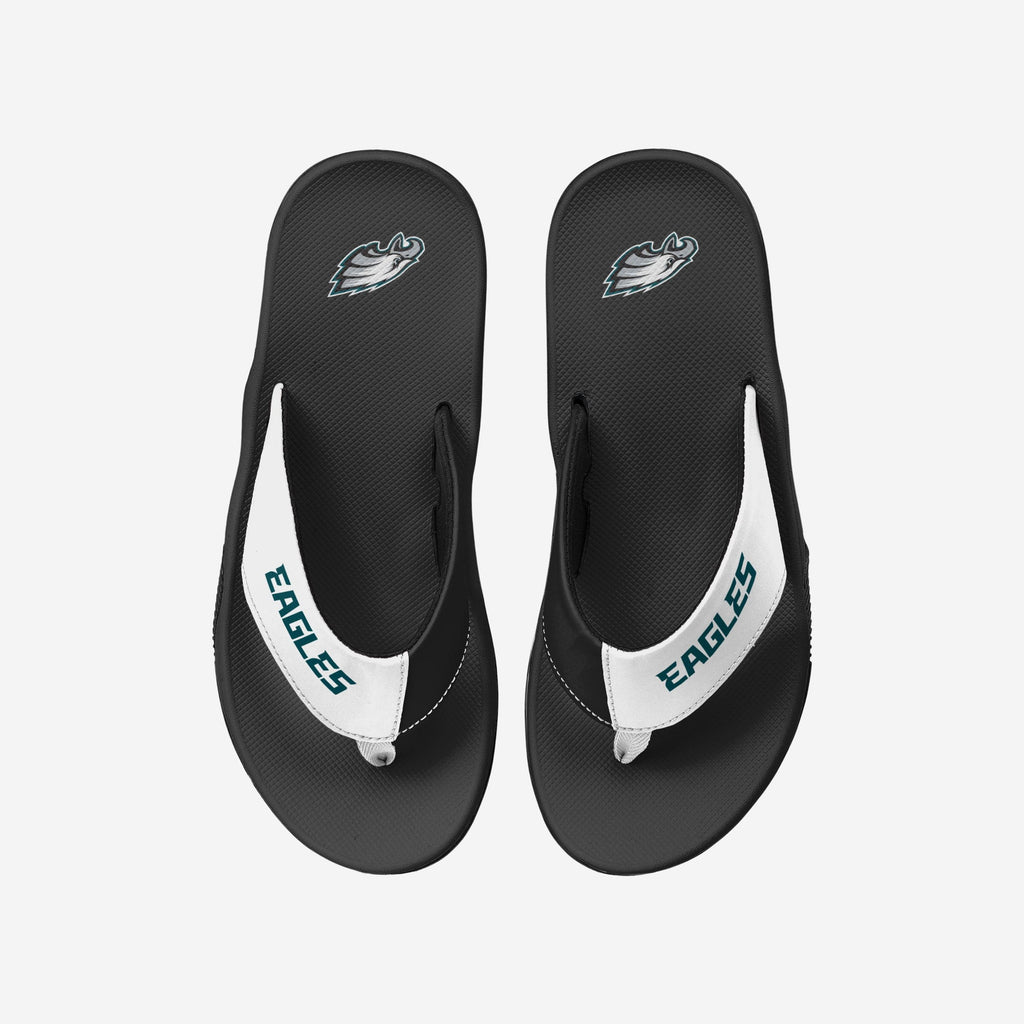 Philadelphia Eagles Team Color Contour Flip Flop FOCO S - FOCO.com