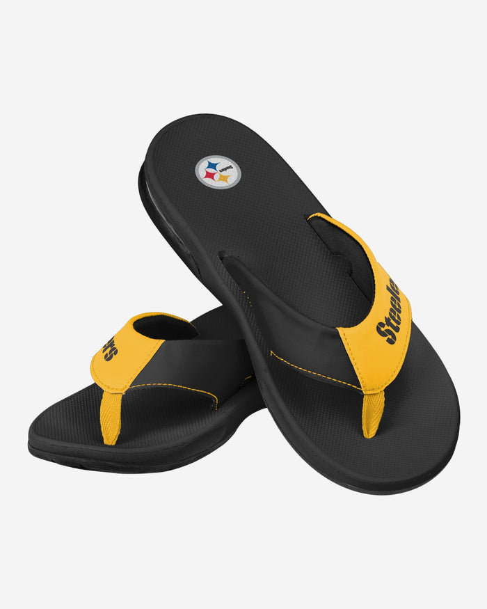 Pittsburgh Steelers Team Color Contour Flip Flop FOCO - FOCO.com