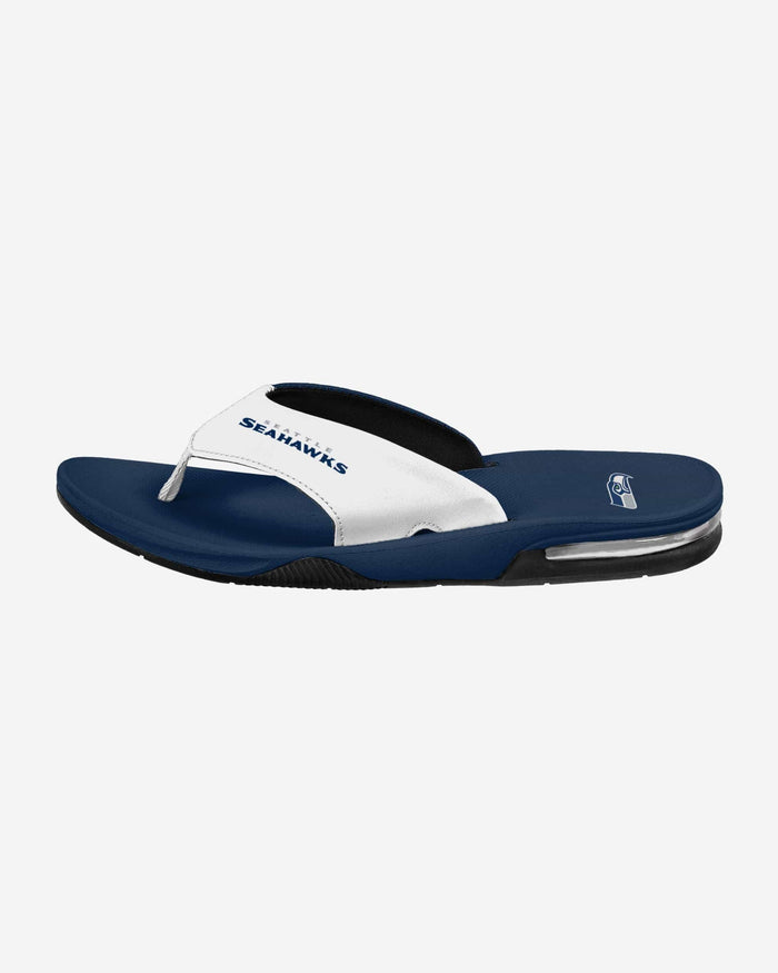 Seattle Seahawks Team Color Contour Flip Flop FOCO - FOCO.com