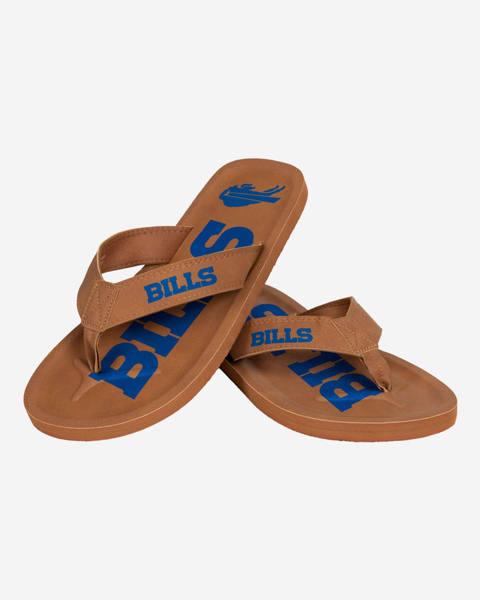 Buffalo Bills Color Pop Contour Flip Flop FOCO - FOCO.com