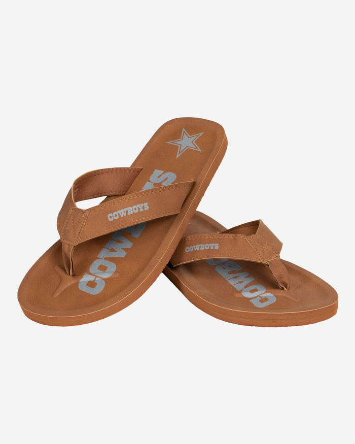 Dallas Cowboys Color Pop Contour Flip Flop FOCO - FOCO.com