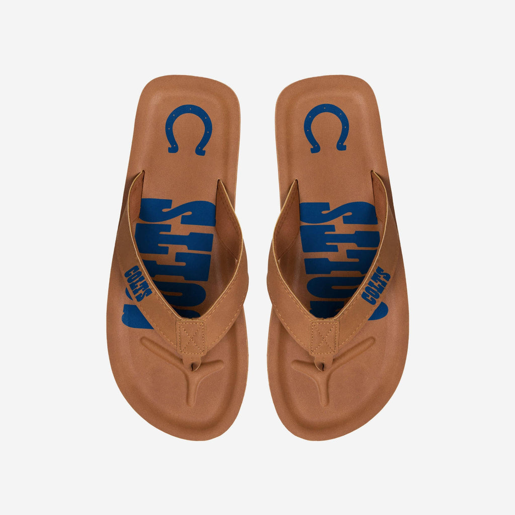 Indianapolis Colts Color Pop Contour Flip Flop FOCO S - FOCO.com