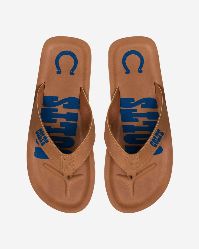 Indianapolis Colts Color Pop Contour Flip Flop FOCO S - FOCO.com