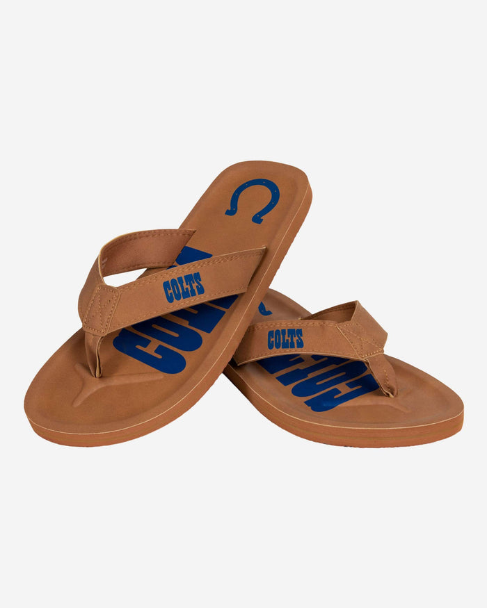 Indianapolis Colts Color Pop Contour Flip Flop FOCO - FOCO.com