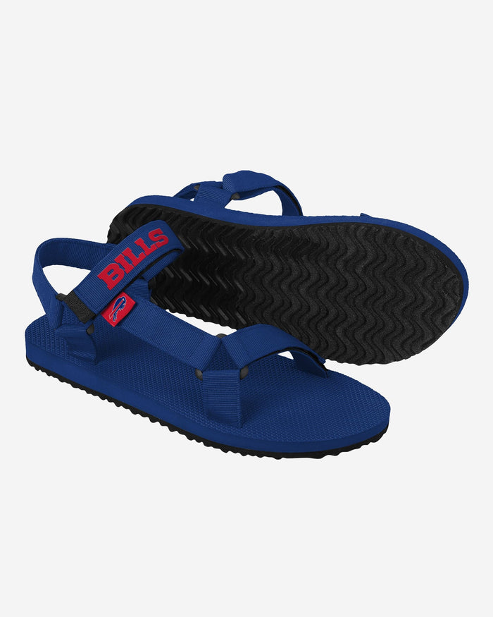 Buffalo Bills Mens Solid Strap Sandal FOCO - FOCO.com