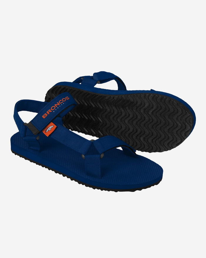 Denver Broncos Mens Solid Strap Sandal FOCO - FOCO.com