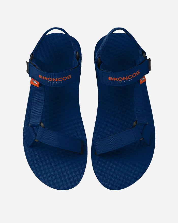 Denver Broncos Mens Solid Strap Sandal FOCO S - FOCO.com