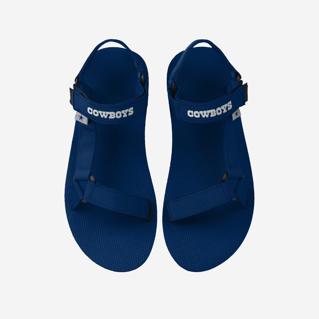 Dallas Cowboys Mens Solid Strap Sandal FOCO S - FOCO.com