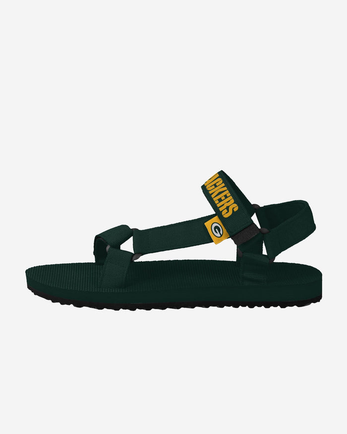 Green Bay Packers Mens Solid Strap Sandal FOCO - FOCO.com