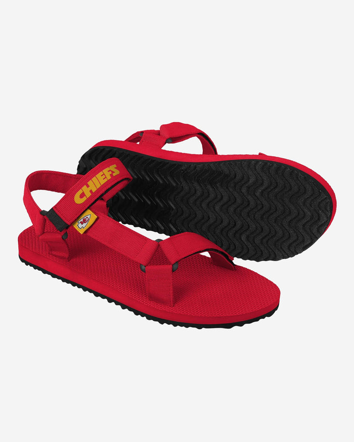 Kansas City Chiefs Mens Solid Strap Sandal FOCO - FOCO.com