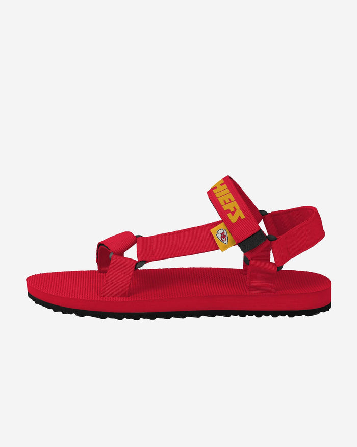 Kansas City Chiefs Mens Solid Strap Sandal FOCO - FOCO.com