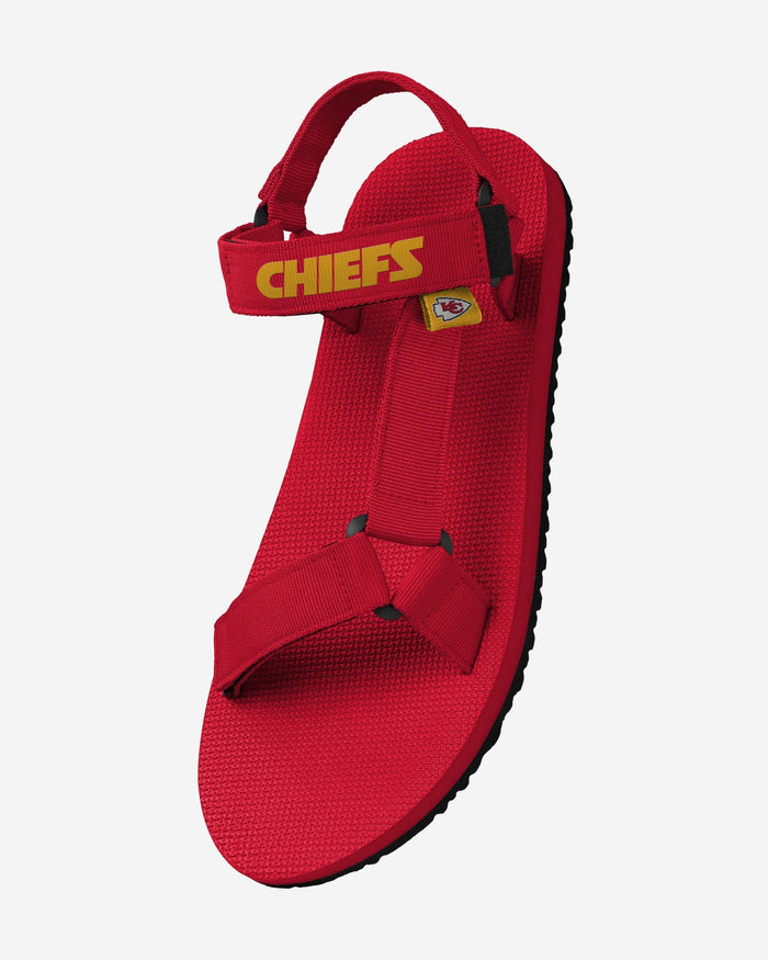 Kansas City Chiefs Mens Solid Strap Sandal FOCO - FOCO.com