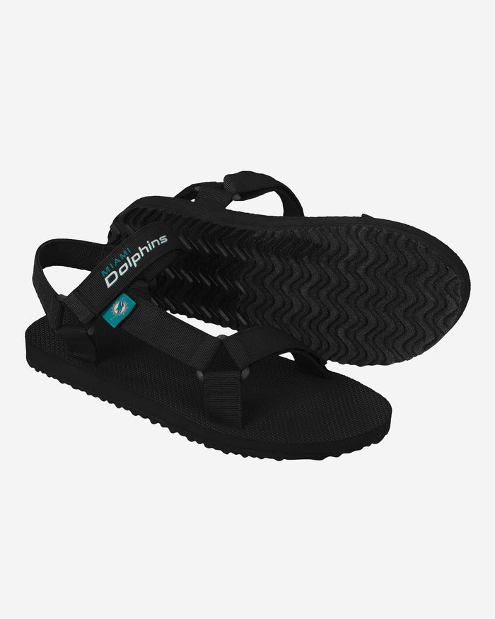 Miami Dolphins Mens Solid Strap Sandal FOCO - FOCO.com