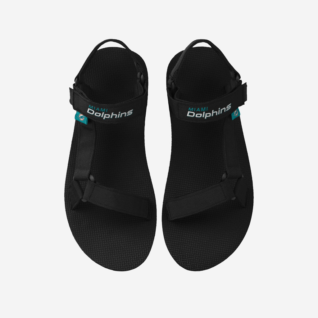 Miami Dolphins Mens Solid Strap Sandal FOCO S - FOCO.com