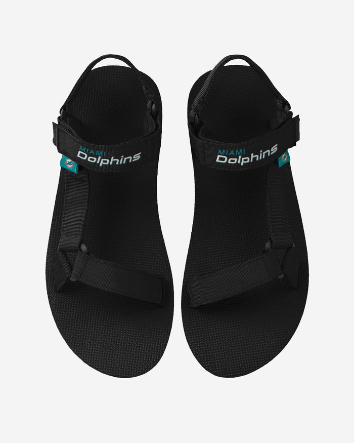 Miami Dolphins Mens Solid Strap Sandal FOCO S - FOCO.com