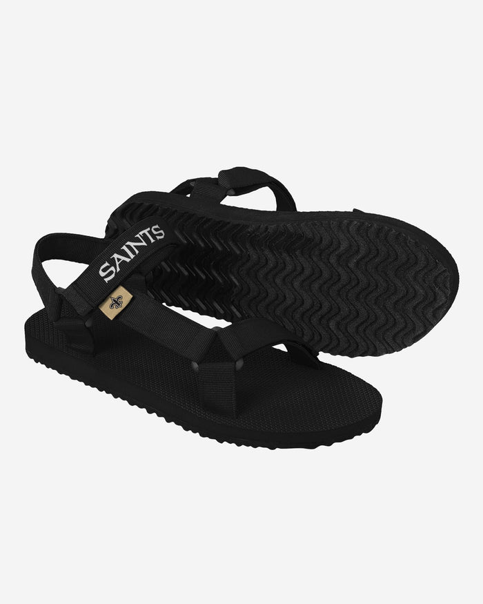 New Orleans Saints Mens Solid Strap Sandal FOCO - FOCO.com