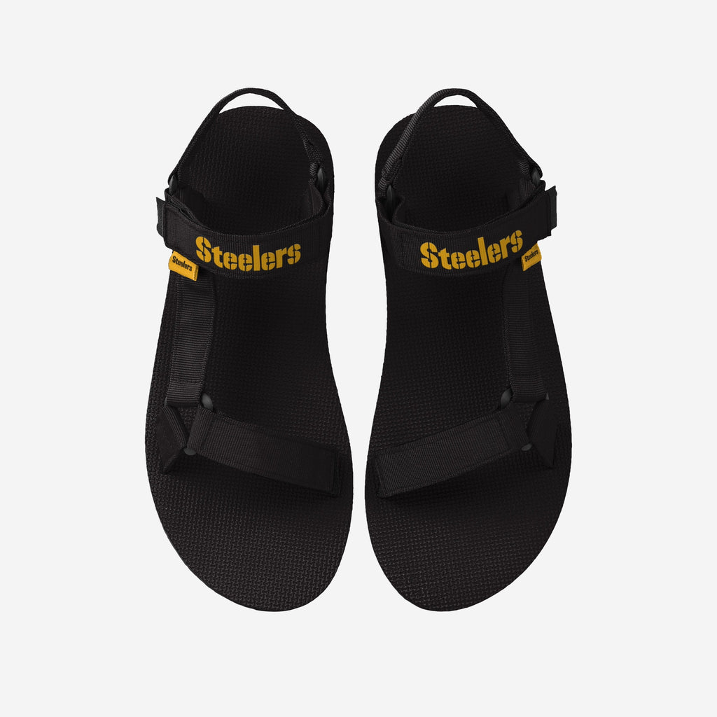 Pittsburgh Steelers Mens Solid Strap Sandal FOCO S - FOCO.com